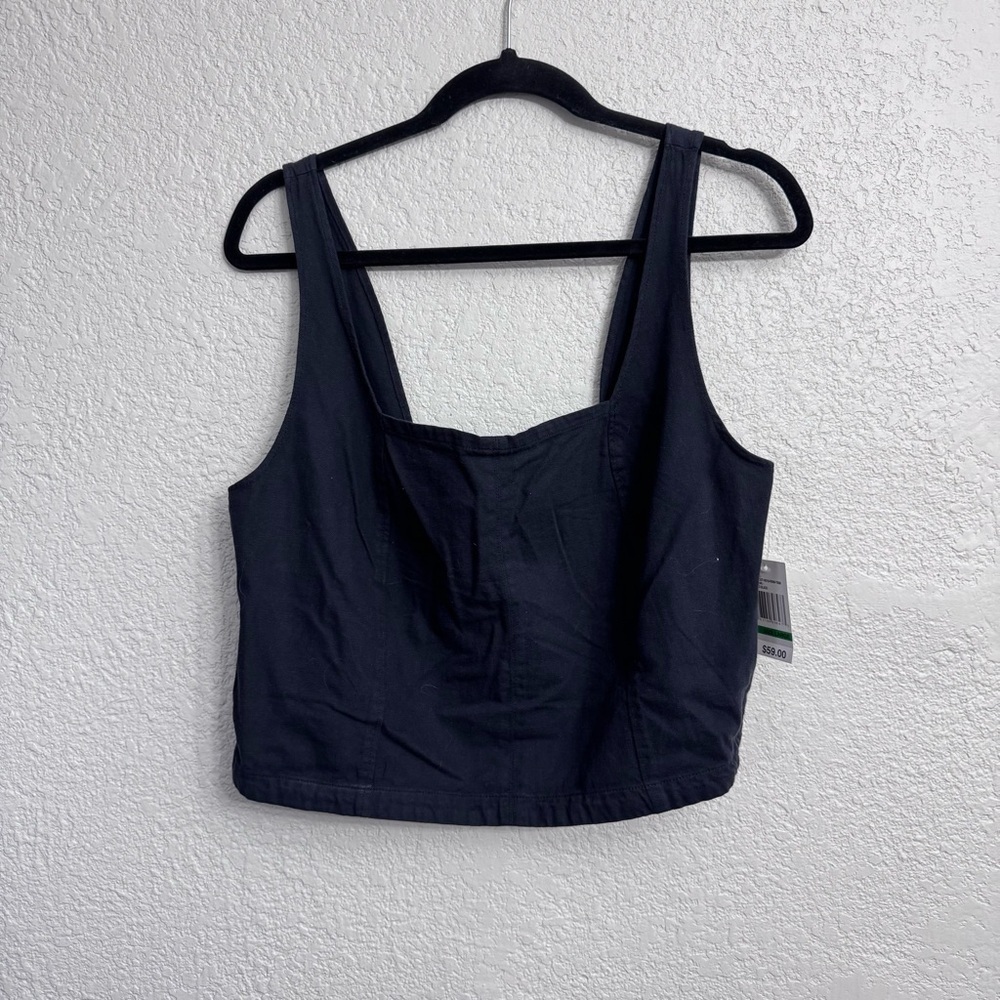 NWT Habitual Black Crop Top Women’s Large